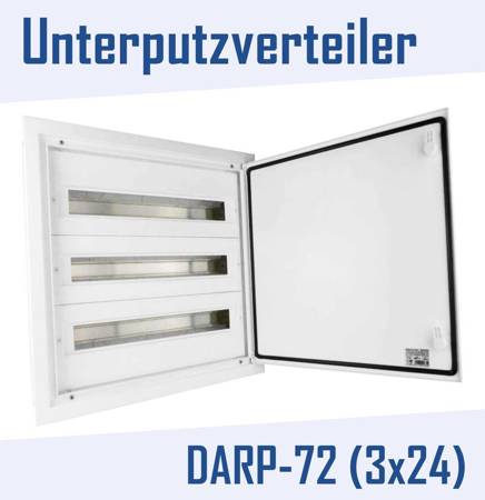 ElektroPlast 3x24 Sicherungskasten Unterverteilung Unterputz Aufputz DARP 72 ALU