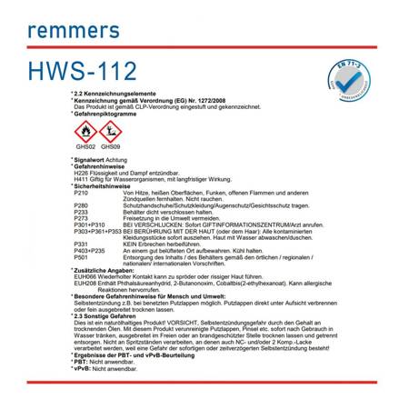 HWS-112 Hartwachs Siegel Farblos - 20 Liter