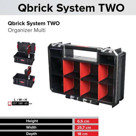 Qbrick PROMO-SET 7 in 1 Mobile Werkstatt Werkstattwagen Rollbox Werkzeugkoffer