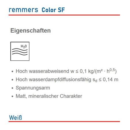 REMMERS Color SF [ basic ] Siliconfarbe Fassadenfarbe mit Filmschutz Weiß 5 L