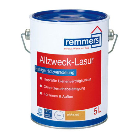 Remmers Allzweck Lasur 2,5 L Holzlasur Acrylat Lasur - Eiche Hell