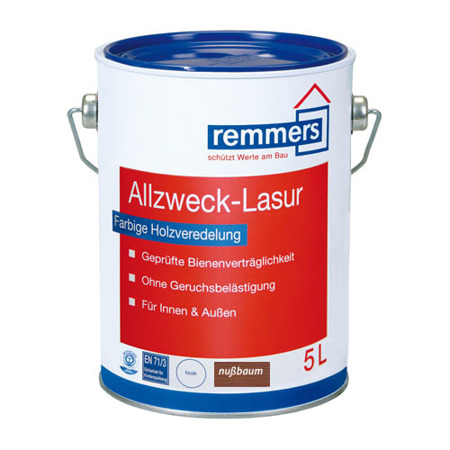 Remmers Allzweck Lasur 2,5 L Holzlasur Acrylat Lasur - Nussbaum