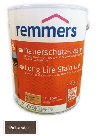 Remmers Dauershutz-Lasur Langzeit-Lasur UV 5 L Holzschutz Holzlasur - Palisander