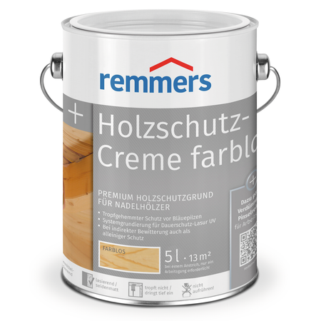 Remmers Holzschutz-Creme 5 L Holzschutz für Außen alle Farben