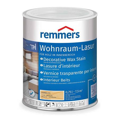 Remmers WOHNRAUM-LASUR FARBLOS (Dekor-Wachs) 0,75L