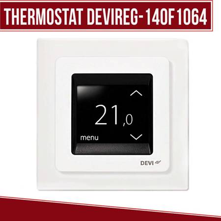 Danfoss DEVI Termostat DEVIReg Touch bialy 140F1064