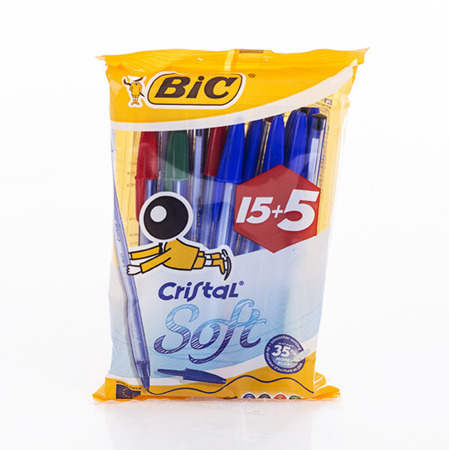 Długopisy BIC Cristal Soft 20 szt.