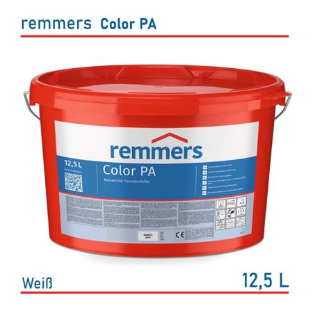 Remmers Color PA Hochwertige Reinacrylat-Fassadenfarbe BASt gelistet Weiß 12,5L 