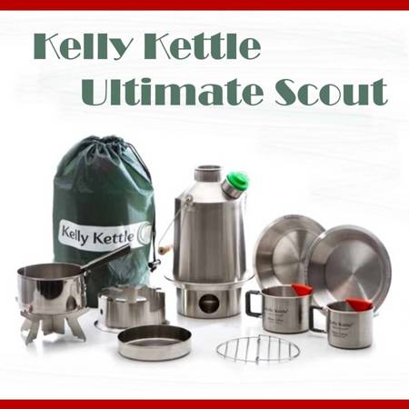 Stalowe naczynia Kelly Kettle Zestaw ULTIMATE Scout 1.2L Stalowy