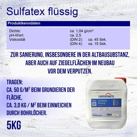 Sulfatex flüssig ochrona przed siarczanami zawartymi w murze 5kg